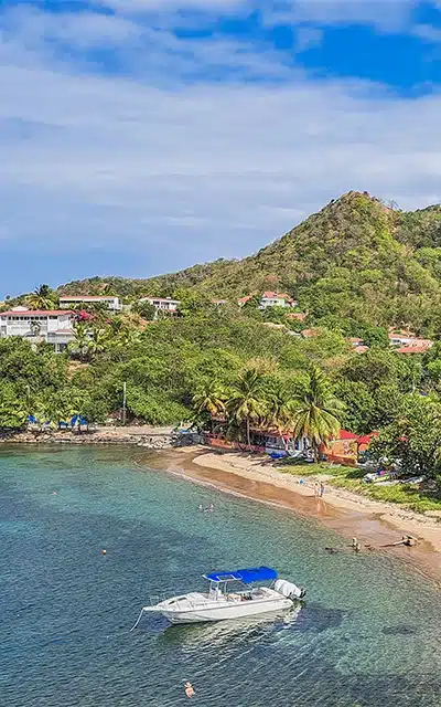 Blick auf die Bucht von Les Saintes